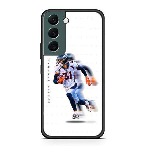 Justin Simmons Denver Broncos 02 Samsung Galaxy S22 Case
