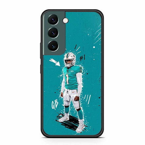 Tua Tagovailoa Miami Dolphins 02 Samsung Galaxy S22 Case