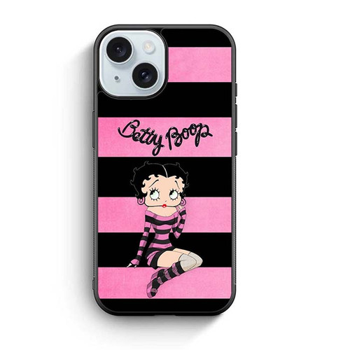 Betty Boop Rocker Boop Pink and Grit iPhone 15 Case