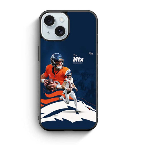 Bo Nix Denver Broncos iPhone 15 Case