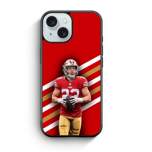 Christian McCaffrey San Francisco 49ers 01 iPhone 15 Case