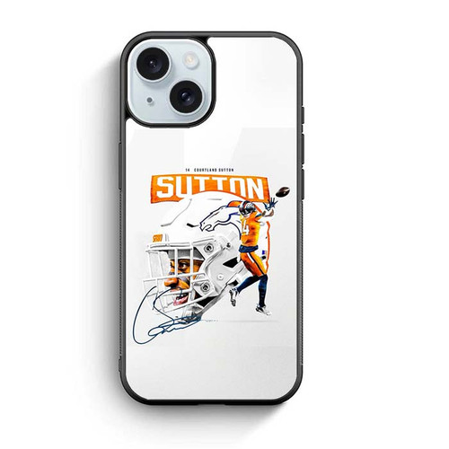 Courtland Sutton Denver Broncos 01 iPhone 15 Case