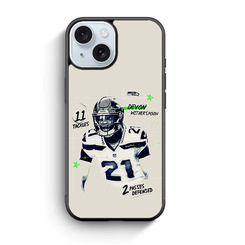 Devon Witherspoon Seattle Seahawks 02 iPhone 15 Case