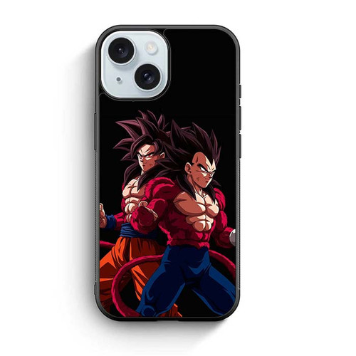 Dragon Ball Super Saiyan 4 Goku and Vegeta iPhone 15 Case