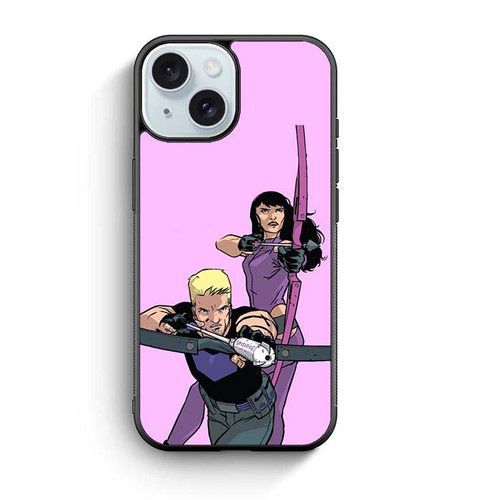 Hawkeye and Kate Bishop Comic iPhone 15 Case