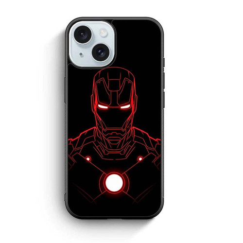 Iron Man Red Glow iPhone 15 Case