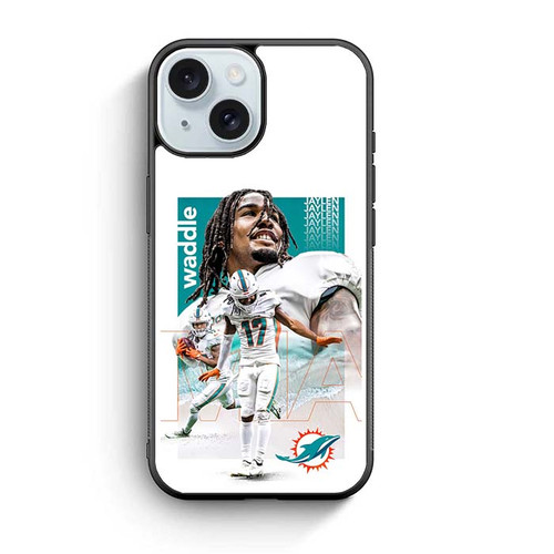 Jaylen Waddle Miami Dolphins iPhone 15 Case