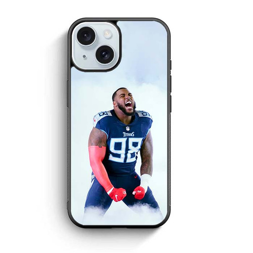 JefMiniry Simmons Tennessee Titans 01 iPhone 15 Case
