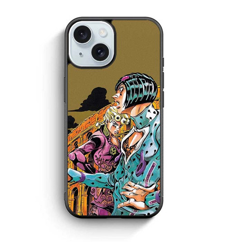 JoJos Bizarre Adventure Giorno and Bruno iPhone 15 Case