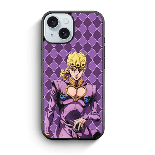 JoJos Bizarre Adventure Giorno Giovanna 02 iPhone 15 Case
