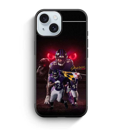 Justin Madubuike Baltimore Ravens iPhone 15 Case