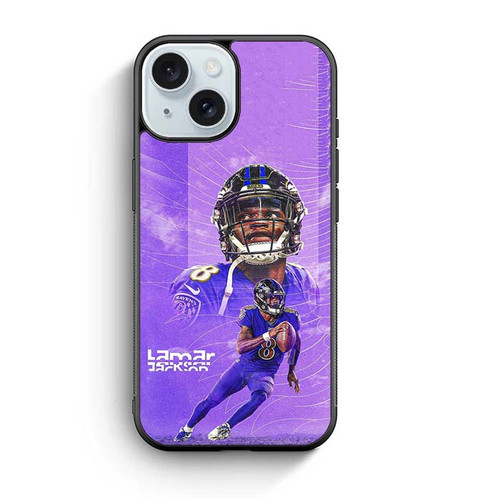 Lamar Jackson Baltimore Ravens 04 iPhone 15 Case