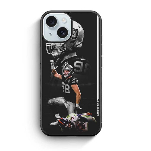 Maxx Crosby Las Vegas Raiders 02 iPhone 15 Case