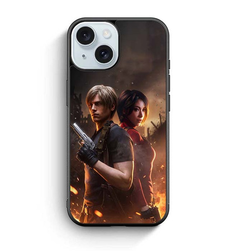 Residet Evil 4 Remake Ada and Leon iPhone 15 Case