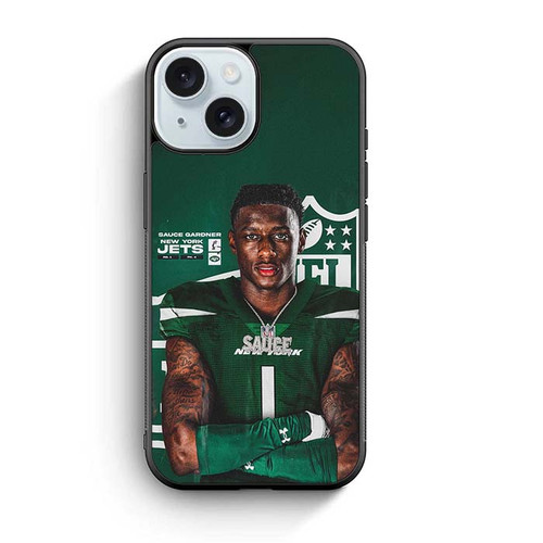 Sauce Gardner New York Jets 01 iPhone 15 Case