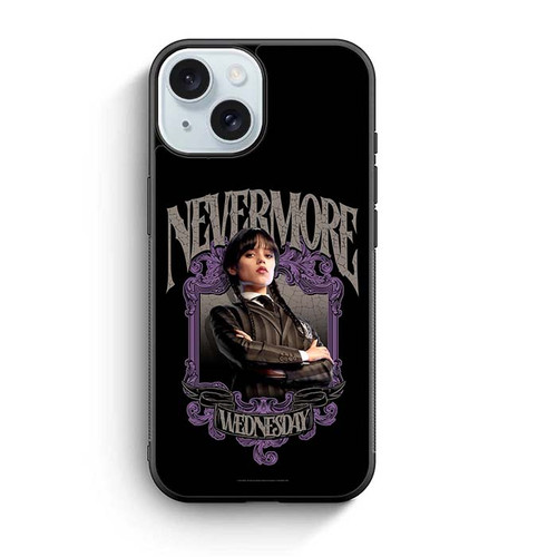 Wednesday Nevermore iPhone 15 Case