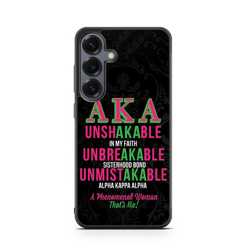 Alpha Kappa Alpha AKA Unbreakable Samsung Galaxy S26 Case