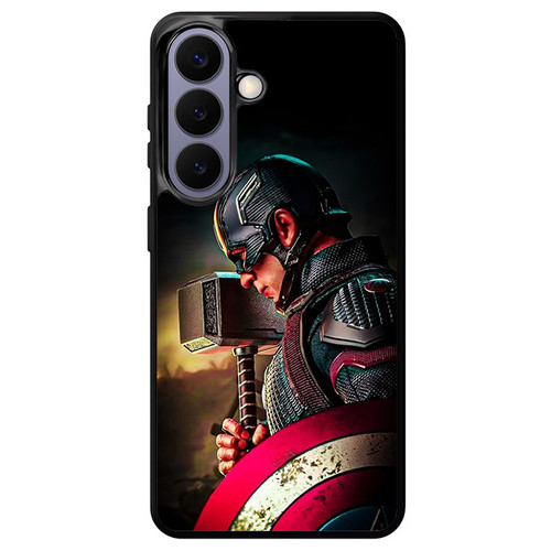 Captain America Wielding Mjolnir Samsung Galaxy S26+ Case