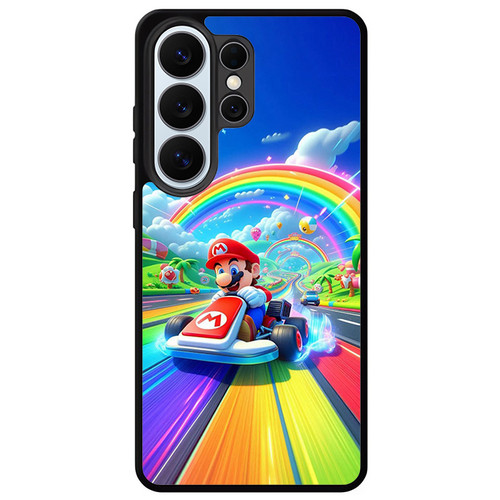 Mario Kart Raibow Trail Samsung Galaxy S26 Ultra Case