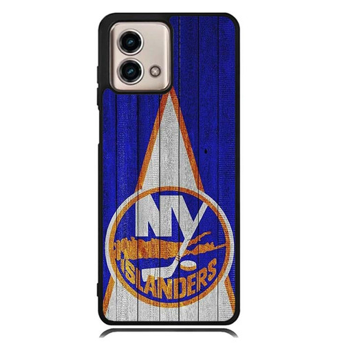 New York Islanders Wood Pattern Moto G Stylus 2023 Case
