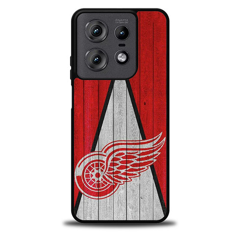 Detroit Red Wings Wooden Pattern Motorola Moto Edge 5G 2025 Case