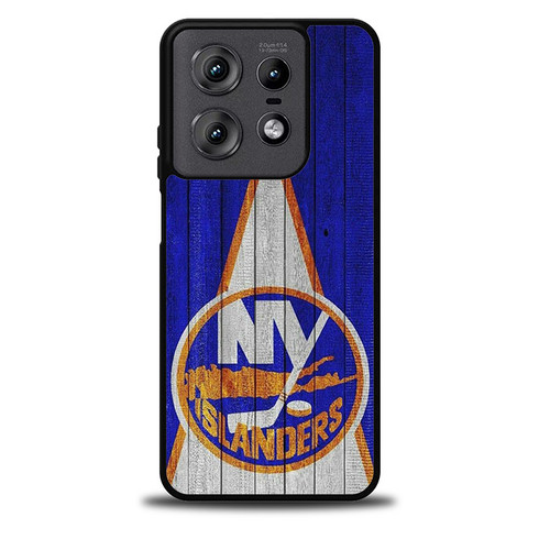 New York Islanders Wood Pattern Motorola Moto Edge 5G 2025 Case