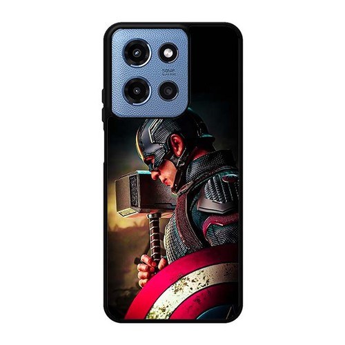 Captain America Wielding Mjolnir Motorola Moto G 5G 2025 Case