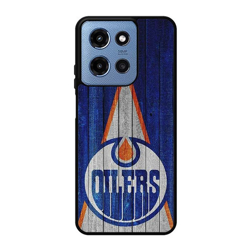 Edmonton Oilers Wooden Pattern Motorola Moto G 5G 2025 Case
