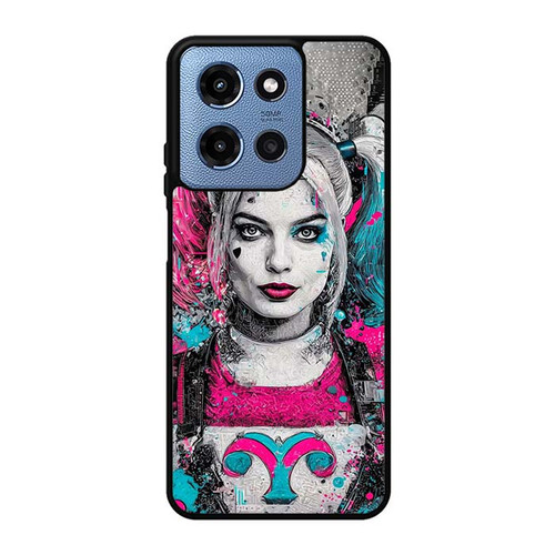Harley Quinn Neon Mayhem Art Motorola Moto G 5G 2025 Case