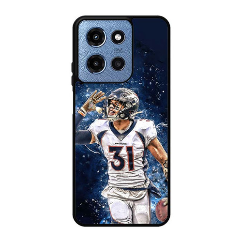 Justin Simmons Denver Broncos 05 Motorola Moto G 5G 2025 Case