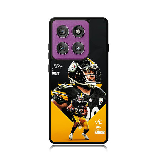 Pittsburgh Steelers Najee Harris and TJ Watt Motorola Moto G Power 5G 2025 Case