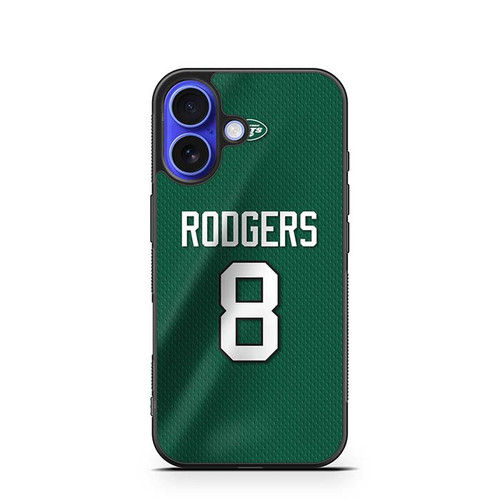 Aaron Rodgers New York Jets No 8 iPhone 16 Case