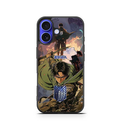 Attack on Titan Capt Levi iPhone 16 Case