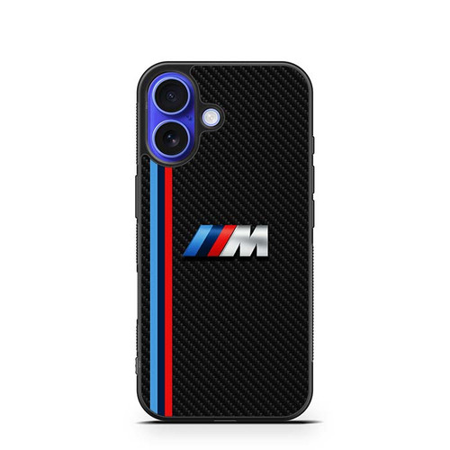 BMW M logo Carbon Fiber iPhone 16 Case