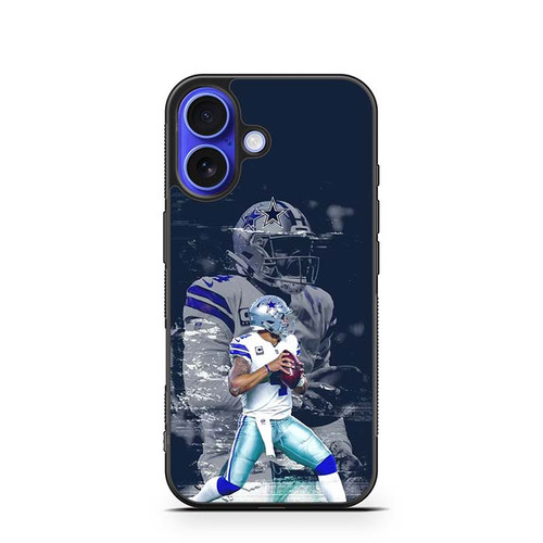 Dak Prescott Dallas Cowboys 02 iPhone 16 Case