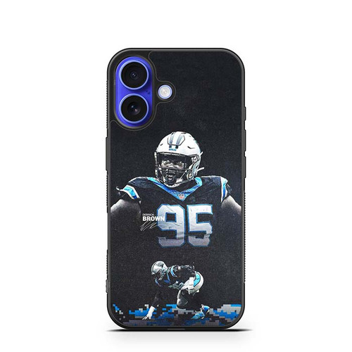 Derrick Brown Carolina Panthers 01 iPhone 16 Case