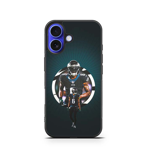 DeVonta Smith Philadelphia Eagles 02 iPhone 16 Case