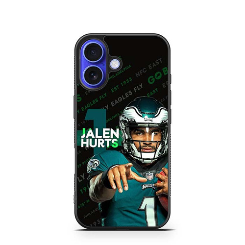 Jalen Hurts Philadelphia Eagles 02 iPhone 16 Case