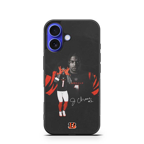 Jamarr Chase Cincinnati Bengals 02 iPhone 16 Case