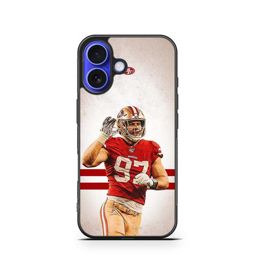 Nick Bosa San Francisco 49ers 02 iPhone 16 Case