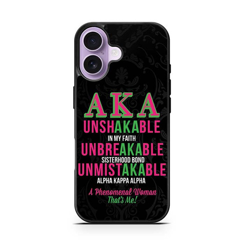 Alpha Kappa Alpha AKA Unbreakable iPhone 17 Case