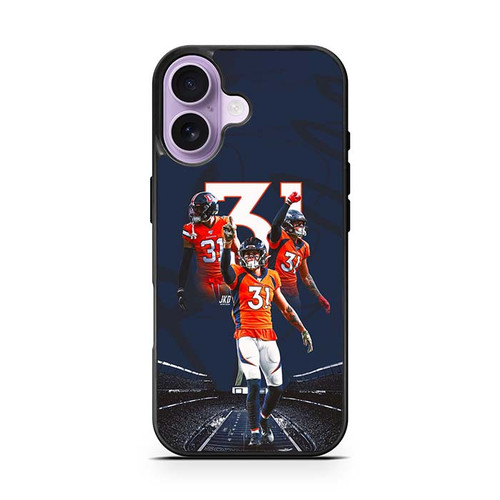 Justin Simmons Denver Broncos 04 iPhone 17 Case