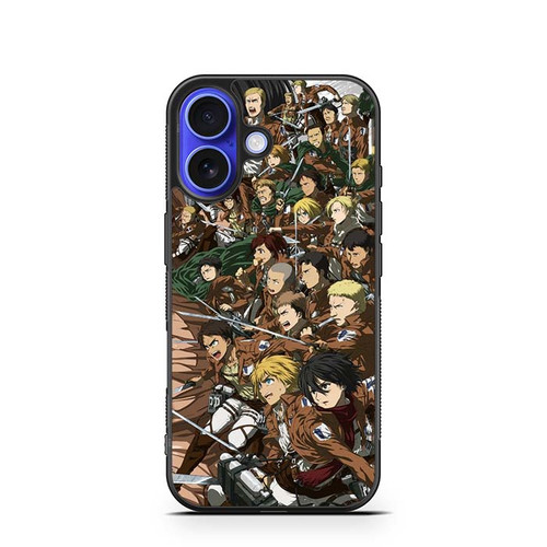 Attack on Titan All Characters iPhone 16 Case