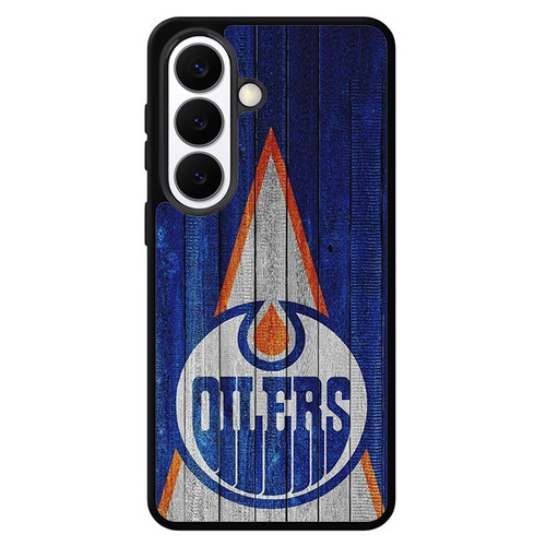 Edmonton Oilers Wooden Pattern Samsung Galaxy S26 Case