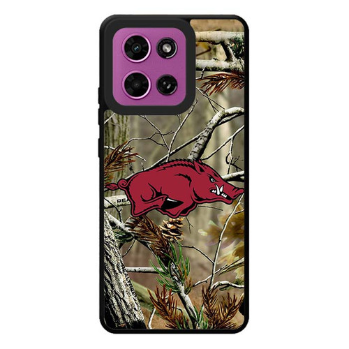 Arkansas Razorbacks Camo Motorola Moto G Play 2026 Case