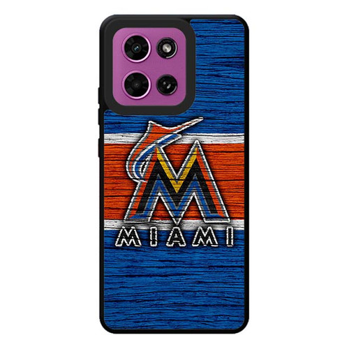Miami Marlins Wooden Pattern Motorola Moto G Play 2026 Case
