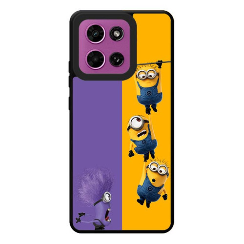 Minions and one purple evil minion. Motorola Moto G Play 2026 Case