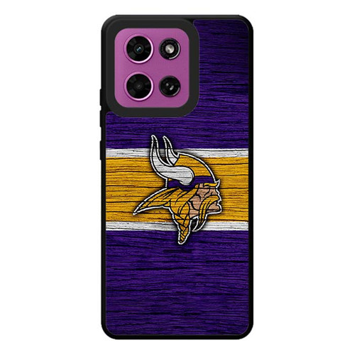 Minnesota Vikings Wooden Pattern Motorola Moto G Play 2026 Case