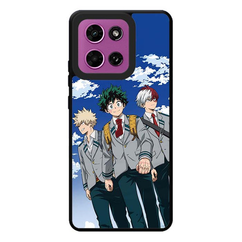 My Hero Academia Bakugo Midoriya and Todoroki Motorola Moto G Play 2026 Case