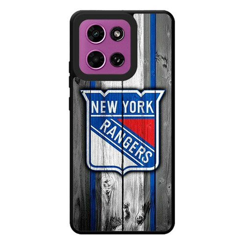 New York Rangers Wooden Pattern Motorola Moto G Play 2026 Case